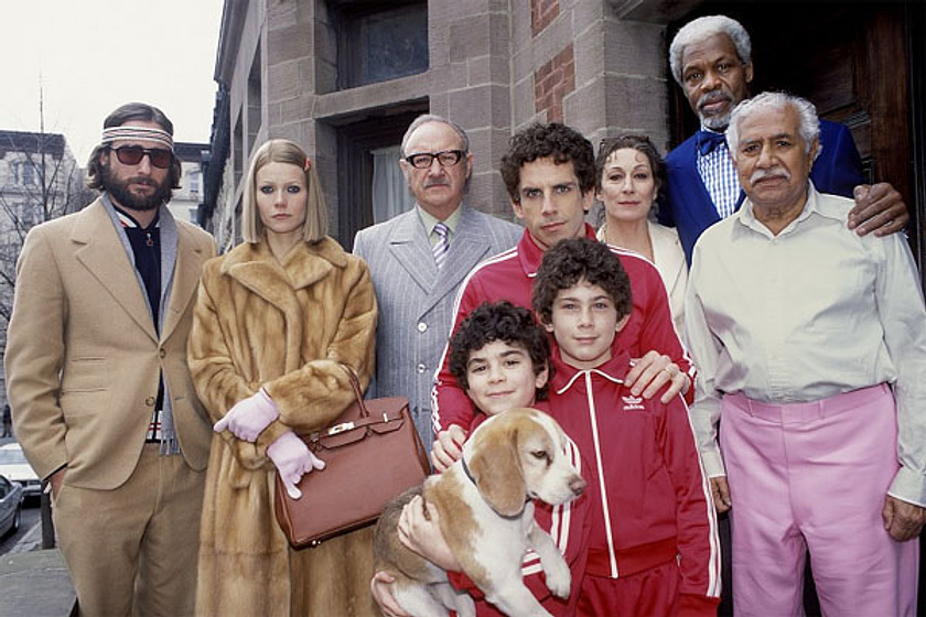 Gene Hackman, Ben Stiller y Gwyneth Paltrow en Los Tenenbaums. Una Familia de Genios