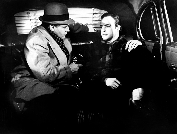 Marlon Brando y Rod Steiger en La Ley del Silencio