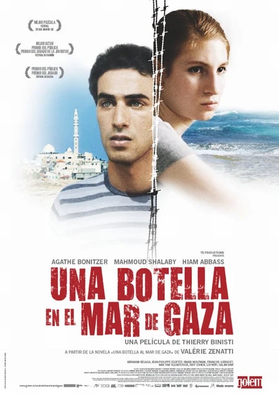 Imagen de una-botella-en-el-mar-de-gaza (Cartel)