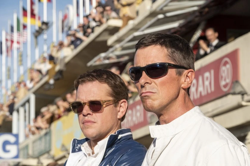 Christian Bale y Matt Damon en le-mans-66