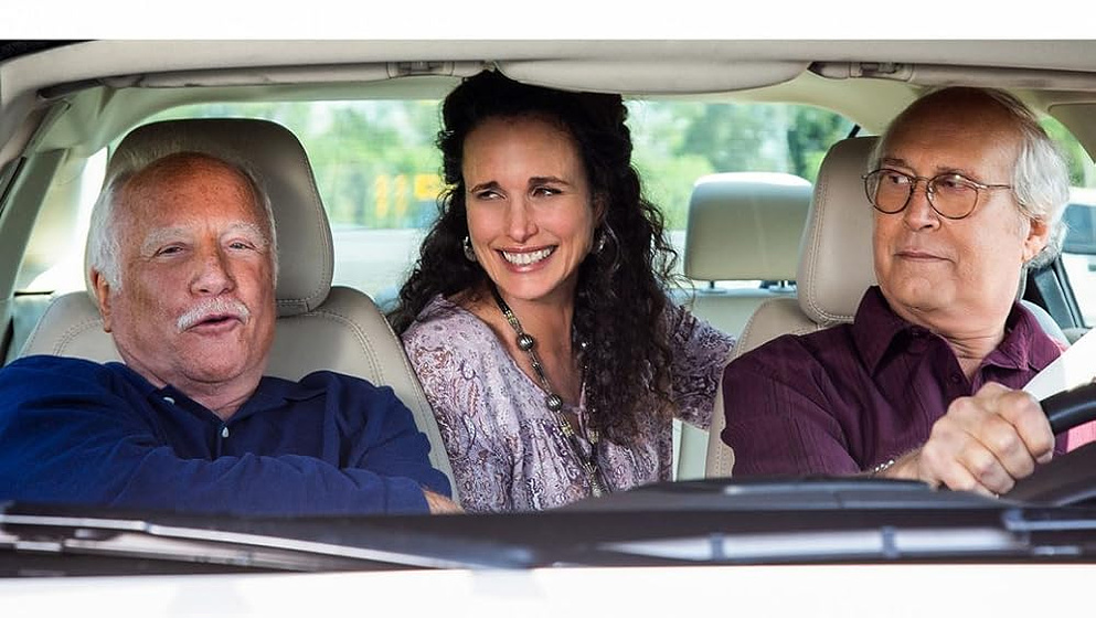 Chevy Chase, Richard Dreyfuss y Andie MacDowell en la-ultima-carcajada