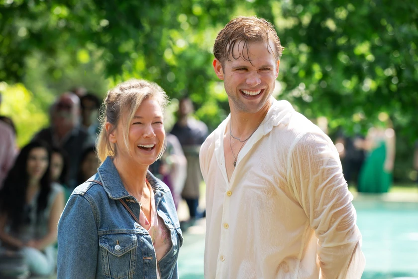 Renée Zellweger y Leo Woodall en Bridget Jones: Loca por él