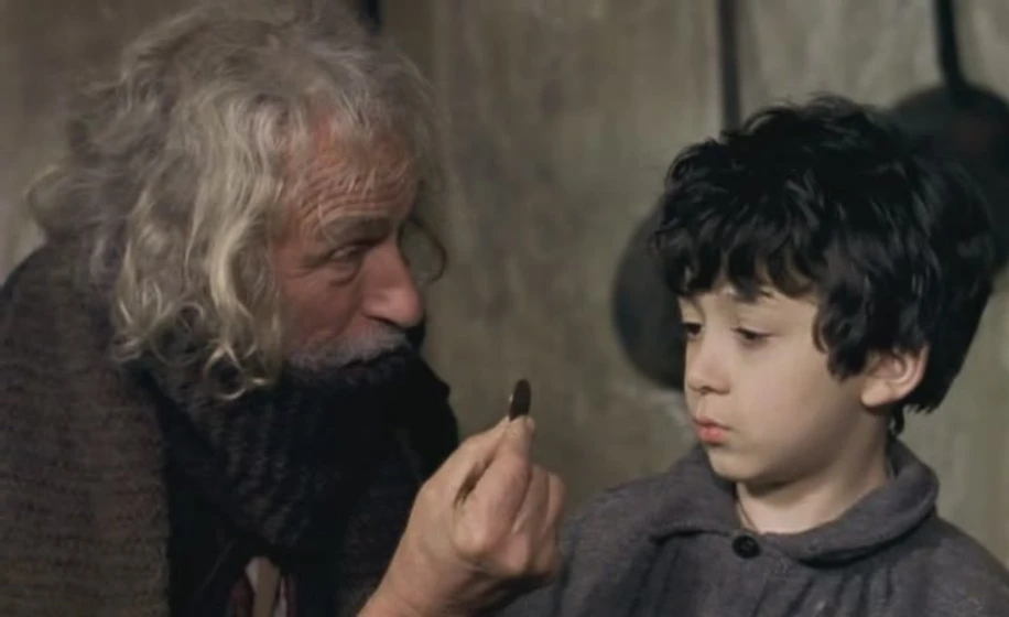 Jules Sitruk y Pierre Richard en sans-famille