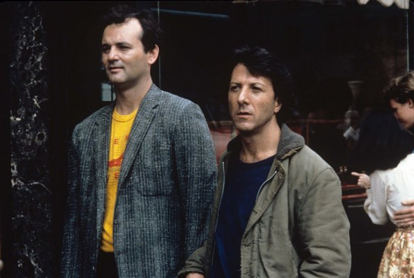 Bill Murray y Dustin Hoffman en Tootsie