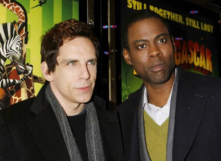 Chris Rock y Ben Stiller en madagascar-2 (Premiere en Londres. Noviembre 2008)