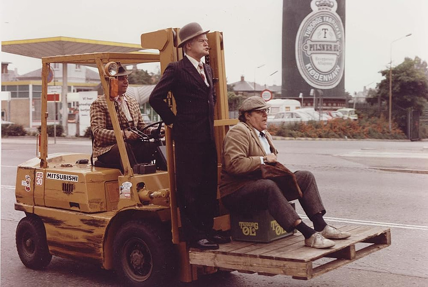 Ove Sprogøe, Morten Grunwald y Poul Bundgaard en the-olsen-gang-never-surrenders