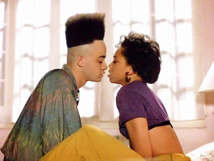 Tisha Campbell y Christopher Reid en house-party-1990