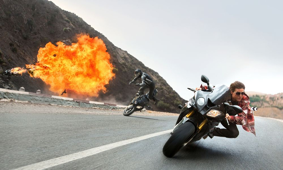 Tom Cruise en Misión: Imposible. Nación secreta