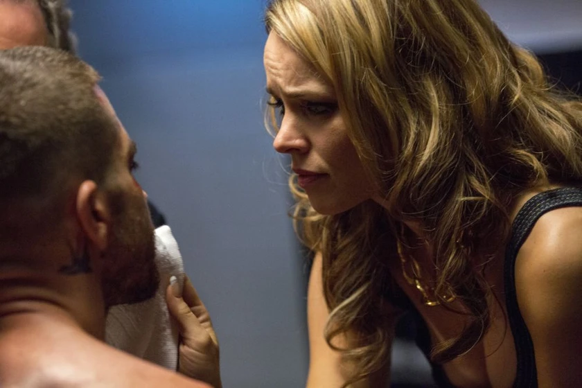 Jake Gyllenhaal y Rachel McAdams en redencion-2015