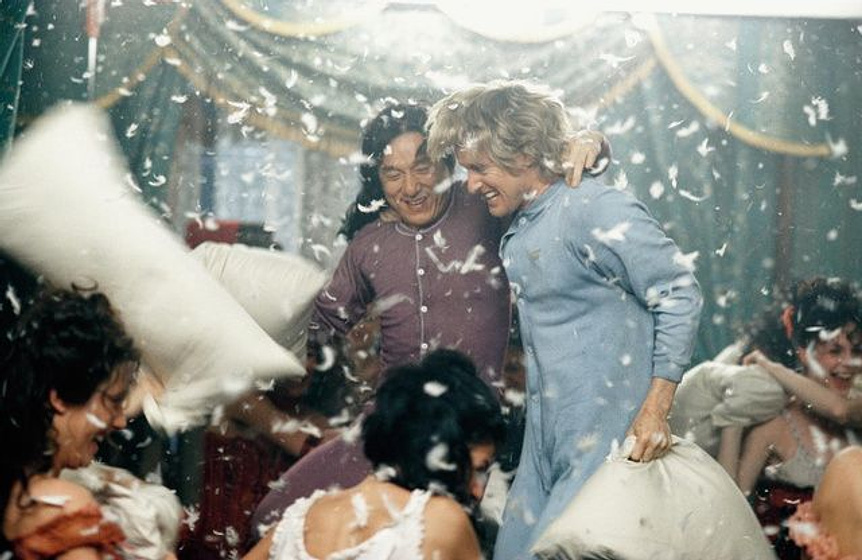Jackie Chan y Owen Wilson en Los Rebeldes de Shanghai