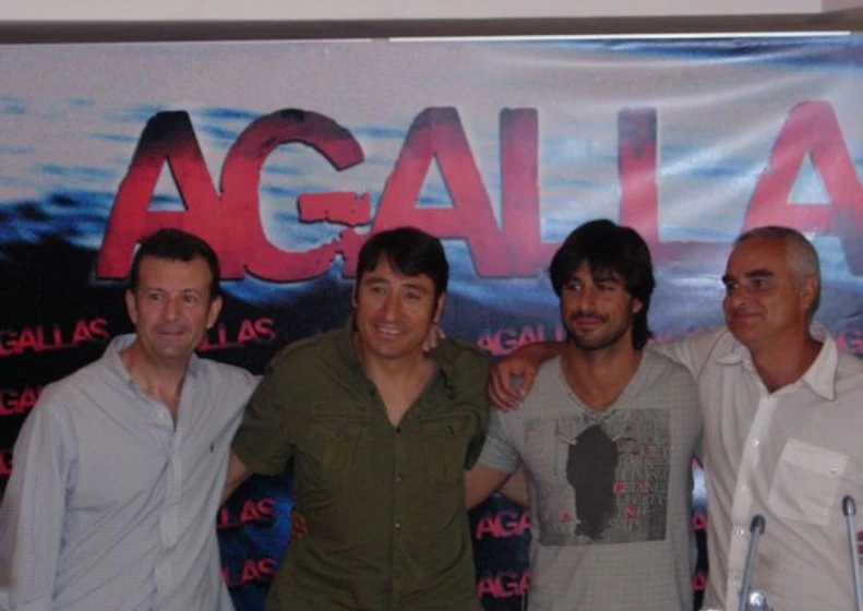Carmelo Gómez, Hugo Silva, Andrés Luque y Samuel Martín en agallas (Photocall en Madrid. Septiembre 2009)