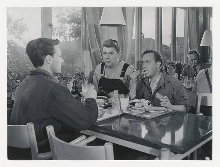 Åke Grönberg, Lennart Lindberg y Åke Söderblom en Biffen och Bananen