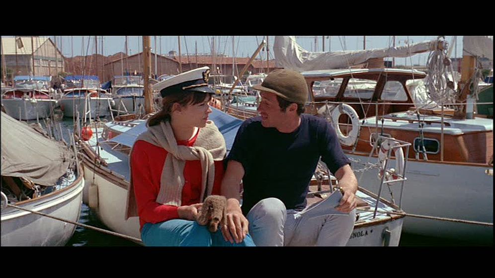 Anna Karina y Jean-Paul Belmondo en Pierrot el loco
