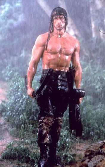 Sylvester Stallone en Rambo: Acorralado, II parte
