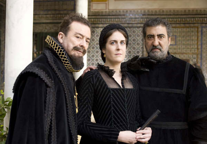 Juan Diego y Javivi en Rosa y negro