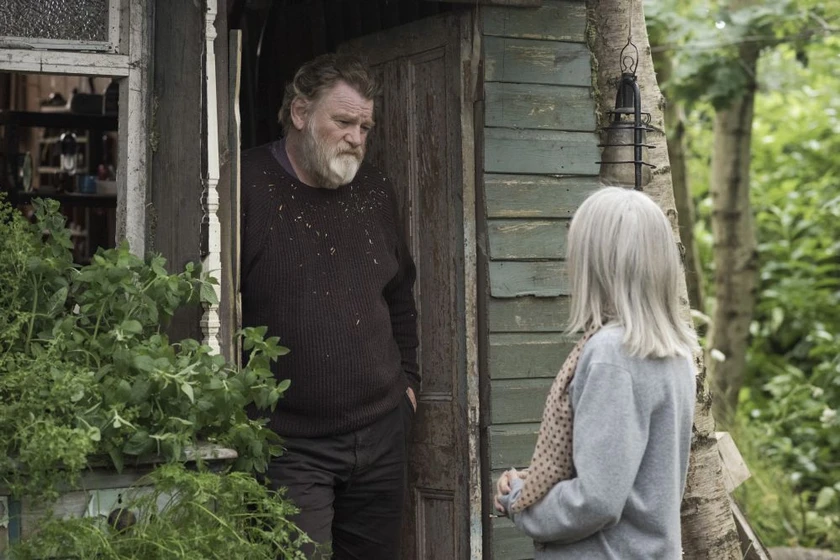Diane Keaton y Brendan Gleeson en una-cita-en-el-parque