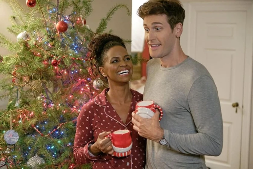 Krystal Joy Brown y Bradley Rose en una-navidad-real