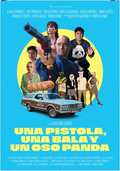 Imagen de una-pistola-una-bala-y-un-oso-panda (Cartel español)