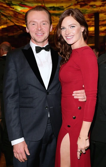 Simon Pegg y Rebecca Ferguson en mision-imposible-nacion-secreta (Premiere en Viena. Julio 2015)