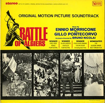 Carátula de la banda de sonido de La Batalla de Argel