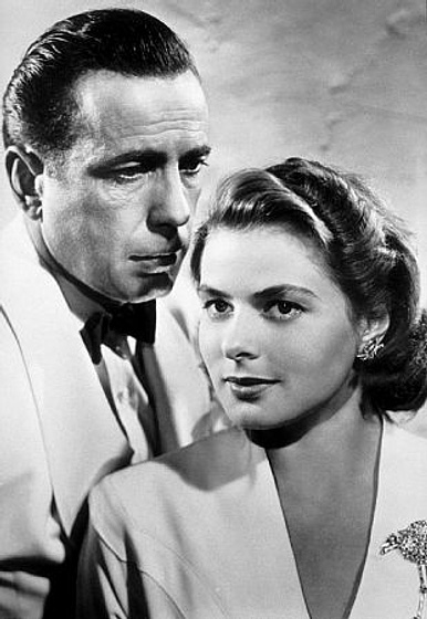 Ingrid Bergman y Humphrey Bogart en Casablanca