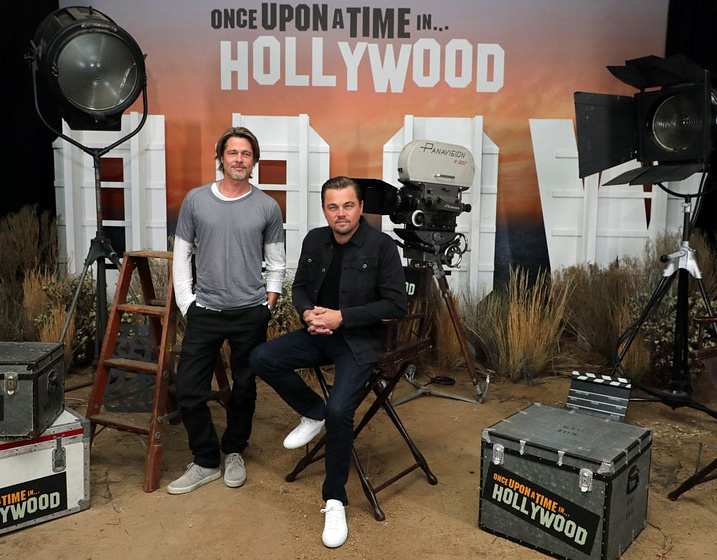 Brad Pitt y Leonardo DiCaprio en Érase una vez en... Hollywood (Premiere en Hollywood. Julio 2019)