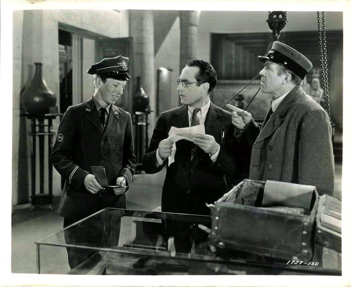 Harold Lloyd y Christian Rub en professor-beware
