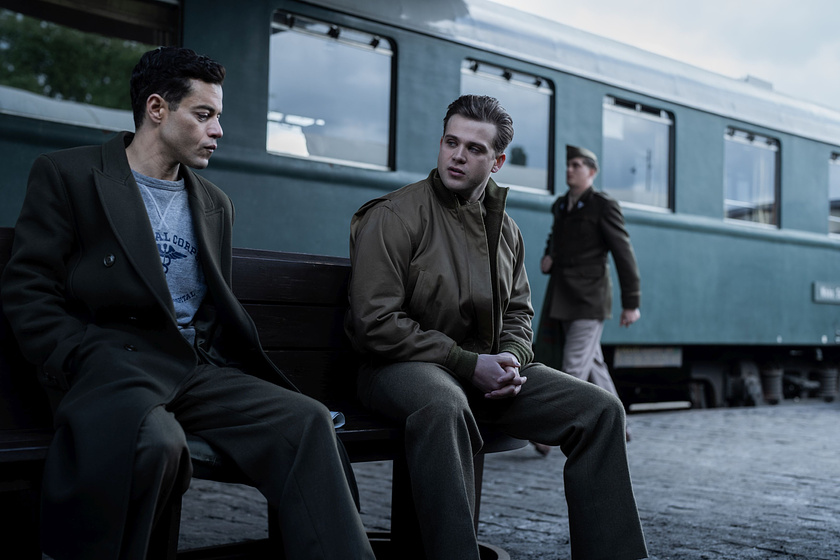 Rami Malek y Leo Woodall en Nuremberg