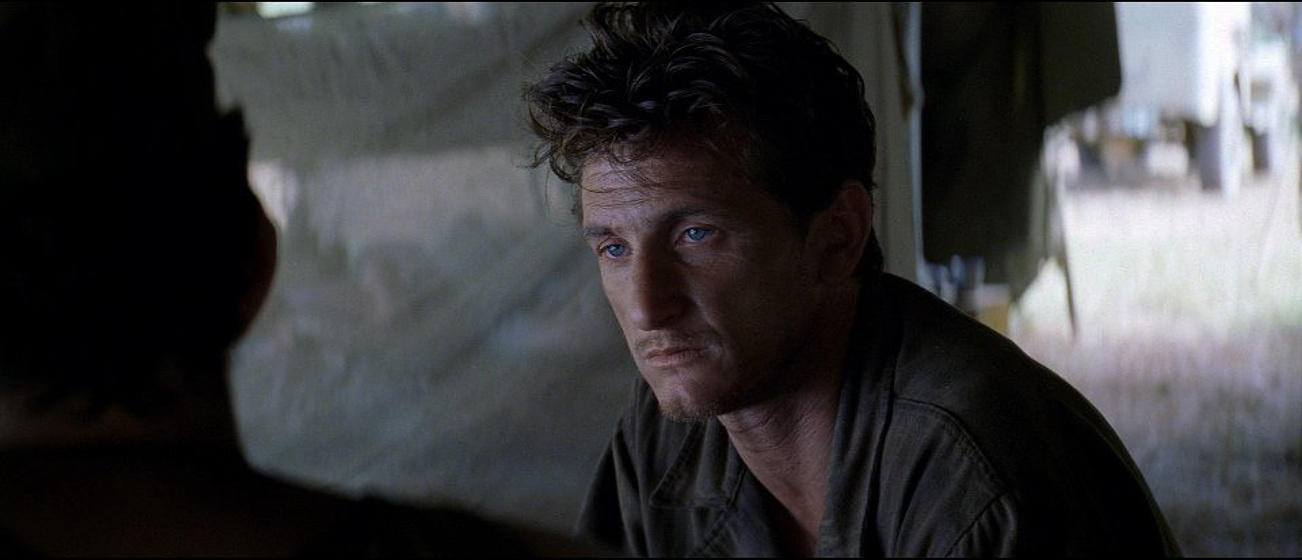 Sean Penn en La Delgada Línea Roja