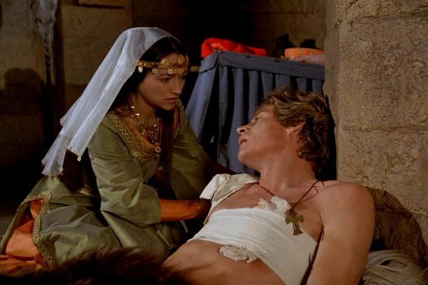 Anthony Andrews y Olivia Hussey en Ivanhoe