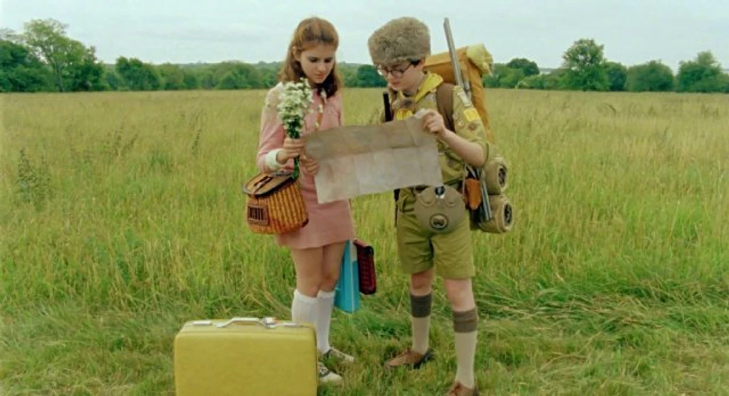 Kara Hayward y Jared Gilman en Moonrise Kingdom