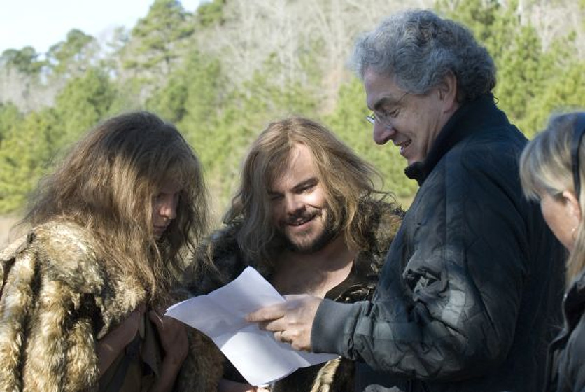 Jack Black, Harold Ramis y Michael Cera en Año Uno