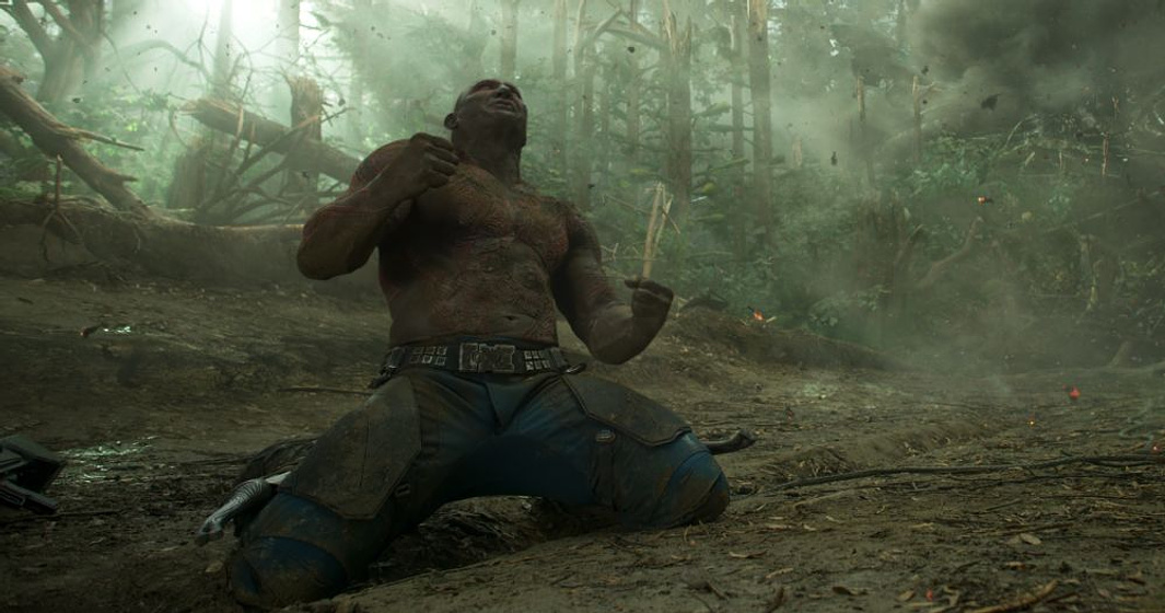 Dave Bautista en Guardianes de la galaxia Vol. 2