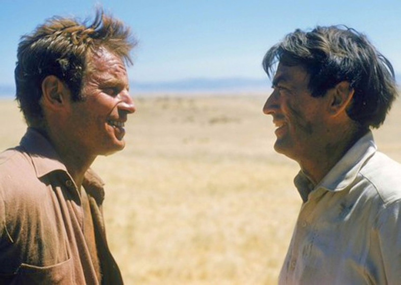 Charlton Heston y Gregory Peck en Horizontes de Grandeza