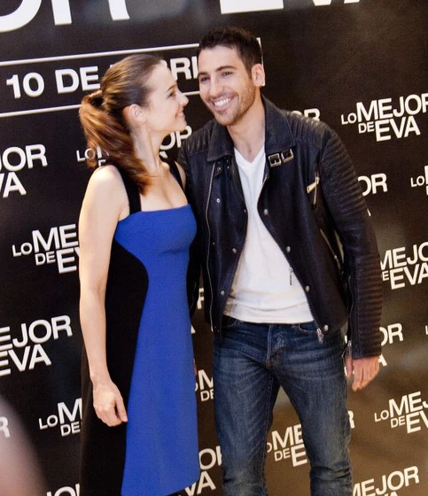 Leonor Watling y Miguel Ángel Silvestre en lo-mejor-de-eva (Photocall en Madrid. Febrero 2012)