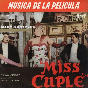 Carátula de la banda de sonido de Miss Cuplé