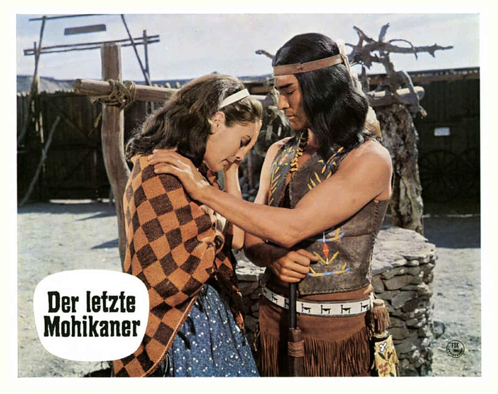 Karin Dor y Ricardo Rodríguez en el-ultimo-mohicano-1965