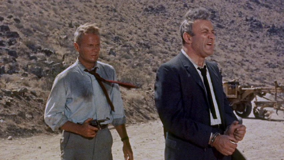 Richard Widmark y Lee J. Cobb en la-trampa-1959