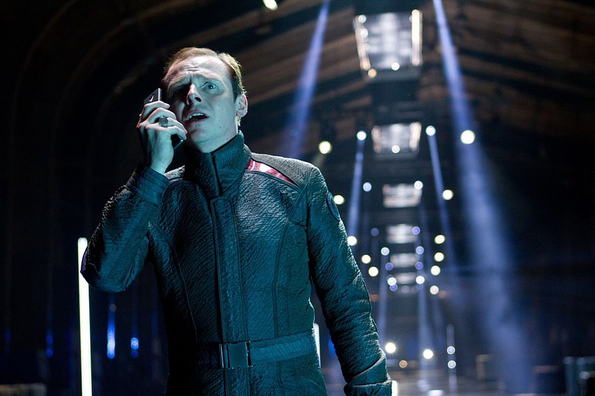 Simon Pegg en Star Trek. En la oscuridad