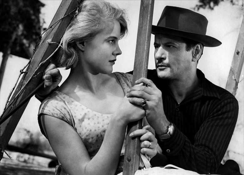 Eli Wallach y Carroll Baker en Baby Doll