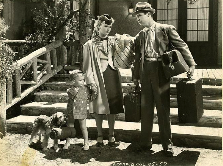 Arthur Lake, Penny Singleton y Larry Simms en Blondie Takes a Vacation