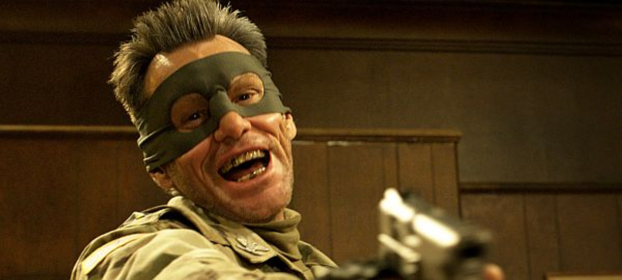 Jim Carrey en Kick-Ass 2, con un par