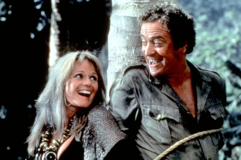 Michael Caine y Valerie Perrine en loca-juerga-tropical