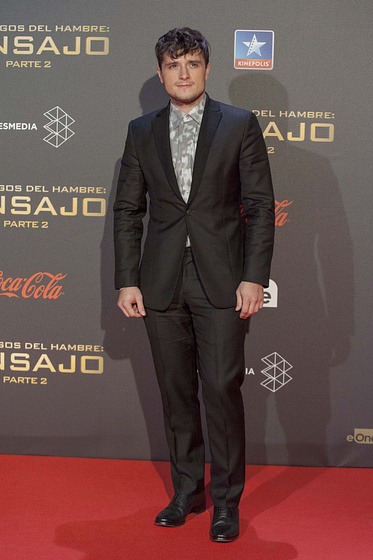 Josh Hutcherson en Los Juegos del Hambre: Sinsajo. Parte 2 (Premiere en Madrid. Noviembre 2015)
