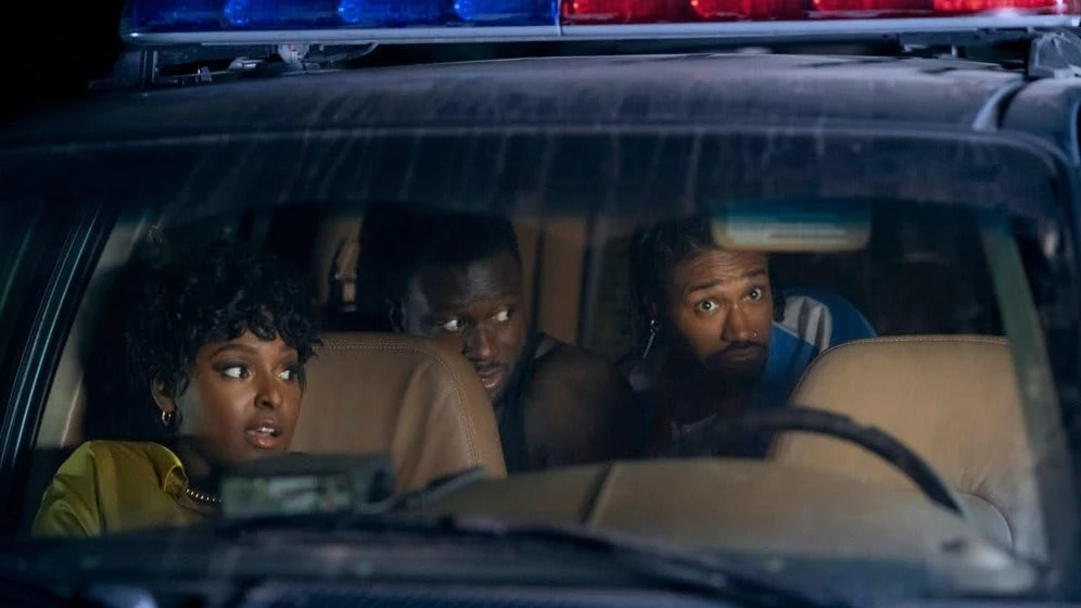 Sinqua Walls, Dewayne Perkins y Antoinette Robertson en the-blackening