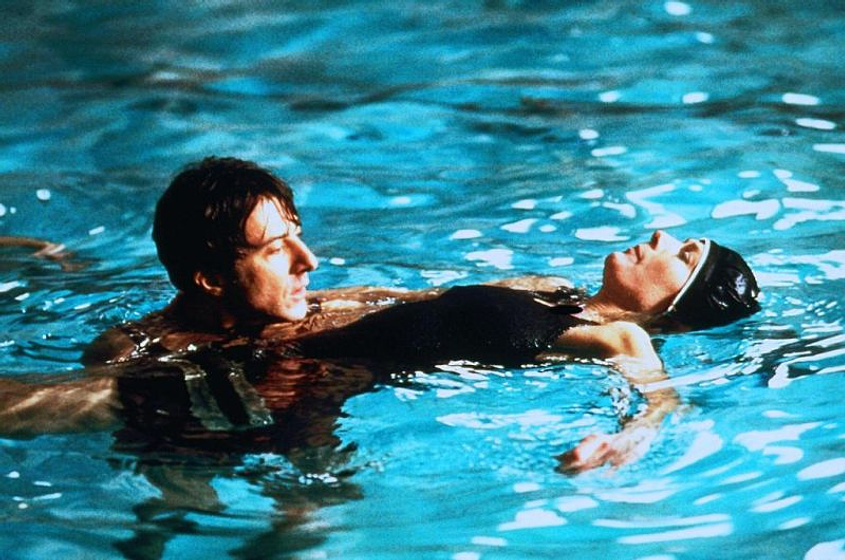 Dustin Hoffman y Vanessa Redgrave en Agatha