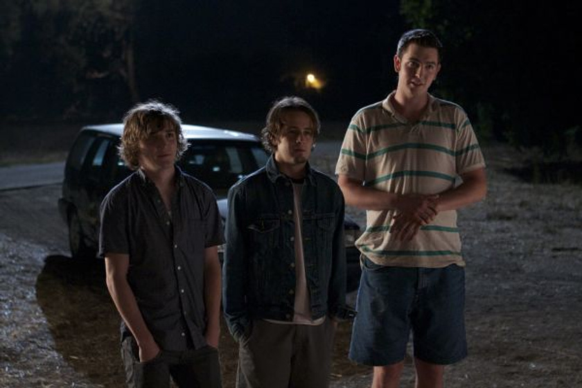 Michael Angarano, Nicholas Braun y Kyle Gallner en Red State
