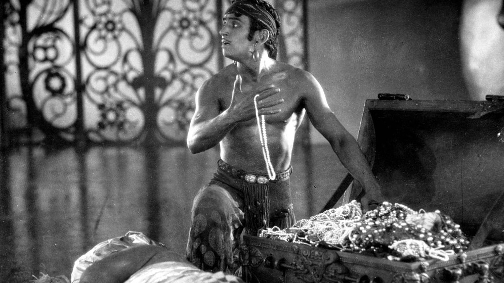 Douglas Fairbanks en El Ladrón de Bagdad