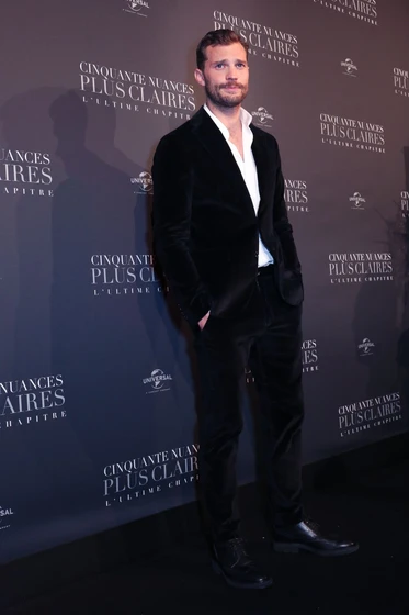 Jamie Dornan en cincuenta-sombras-liberadas (Premiere en Paris. Febrero 2018)