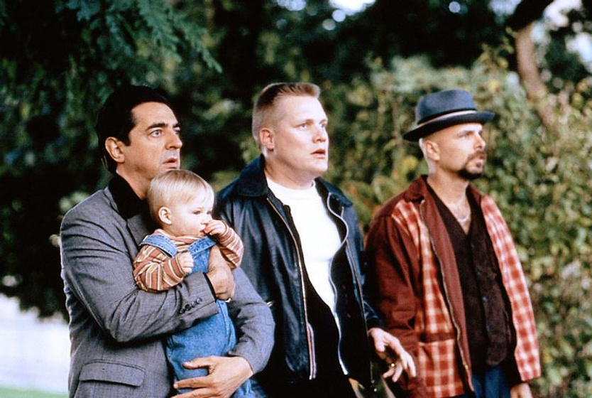 Joe Pantoliano, Joe Mantegna y Brian Haley en El Peque se va de Marcha